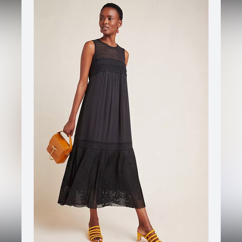 NWT Anthropologie Karina Lace Maxi Dress